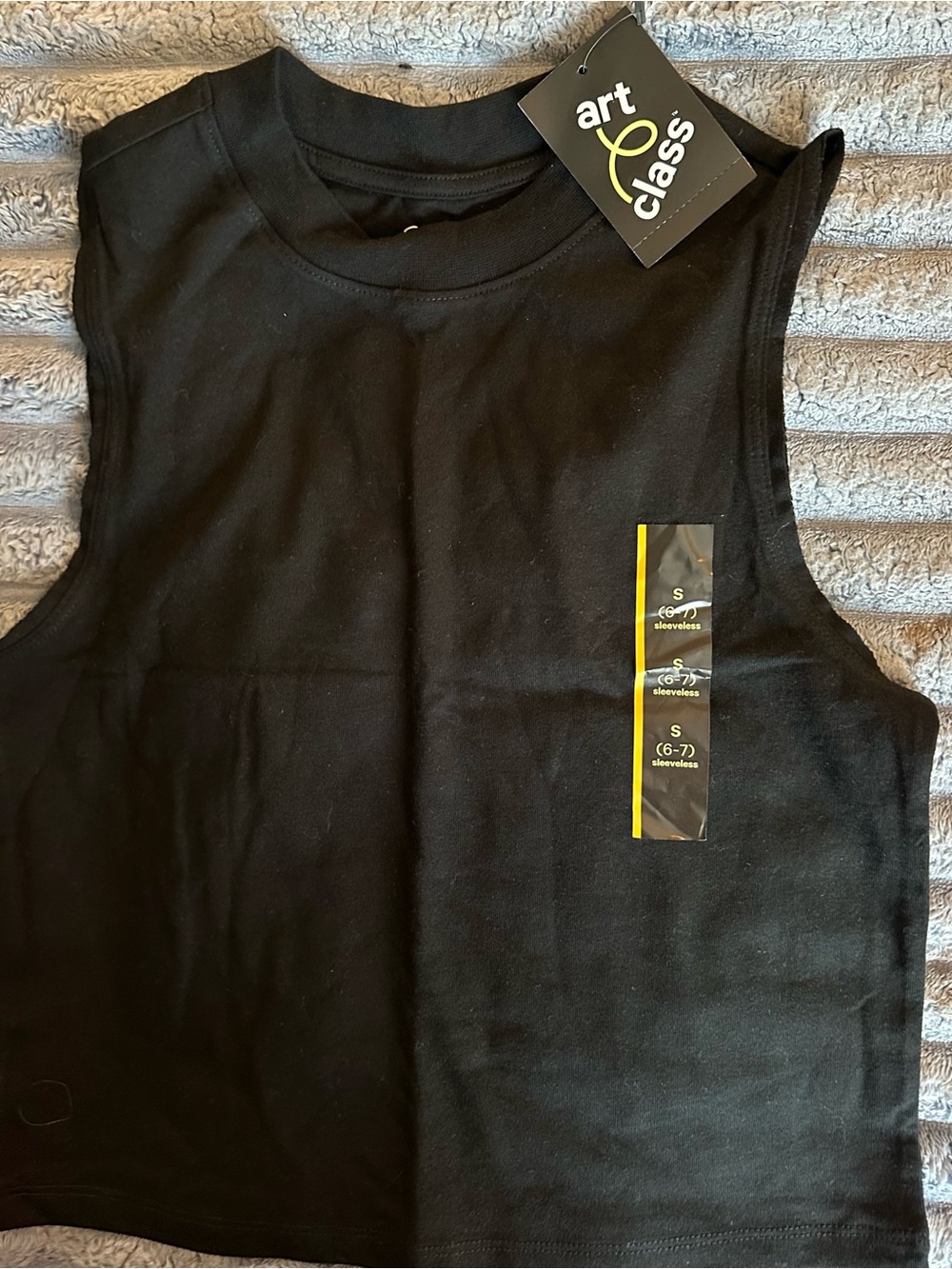 Target Black Knit Crop Tank